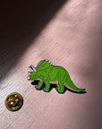 סיכת דינוזאור ירוק
