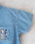 חולצת ג׳ינס עם רקמות של טינטין | 8-9 שנים