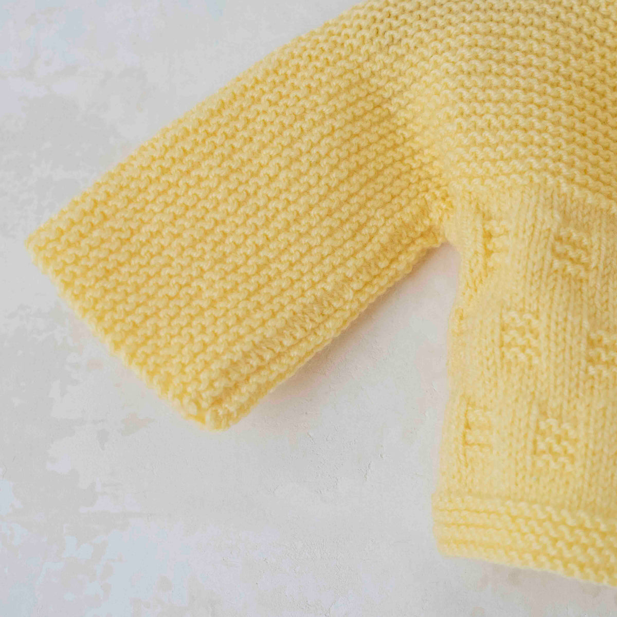 Handmade knitted yellow top | 3-6 months