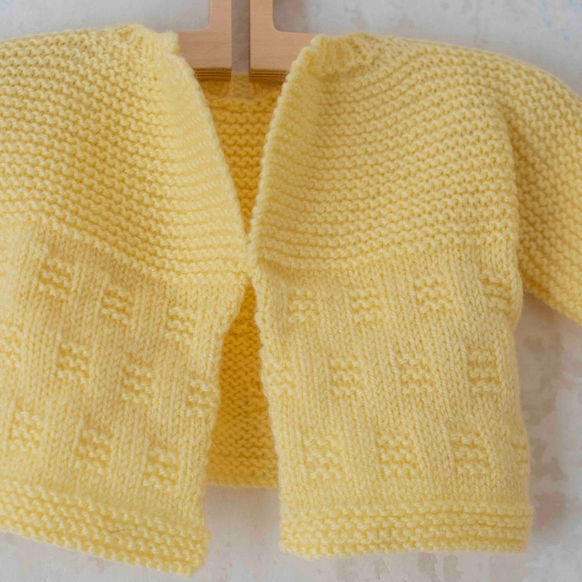 Handmade knitted yellow top | 3-6 months