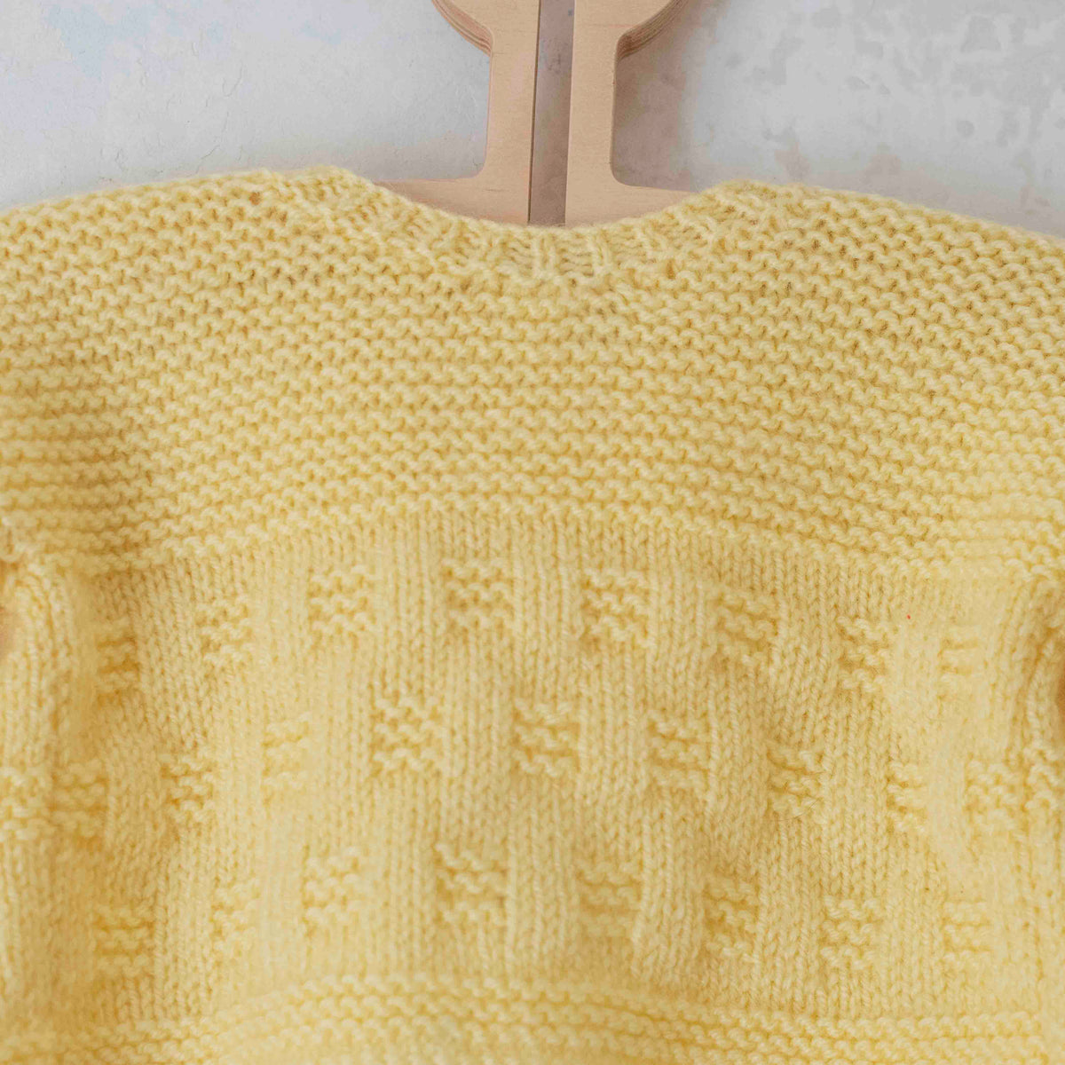 Handmade knitted yellow top | 3-6 months