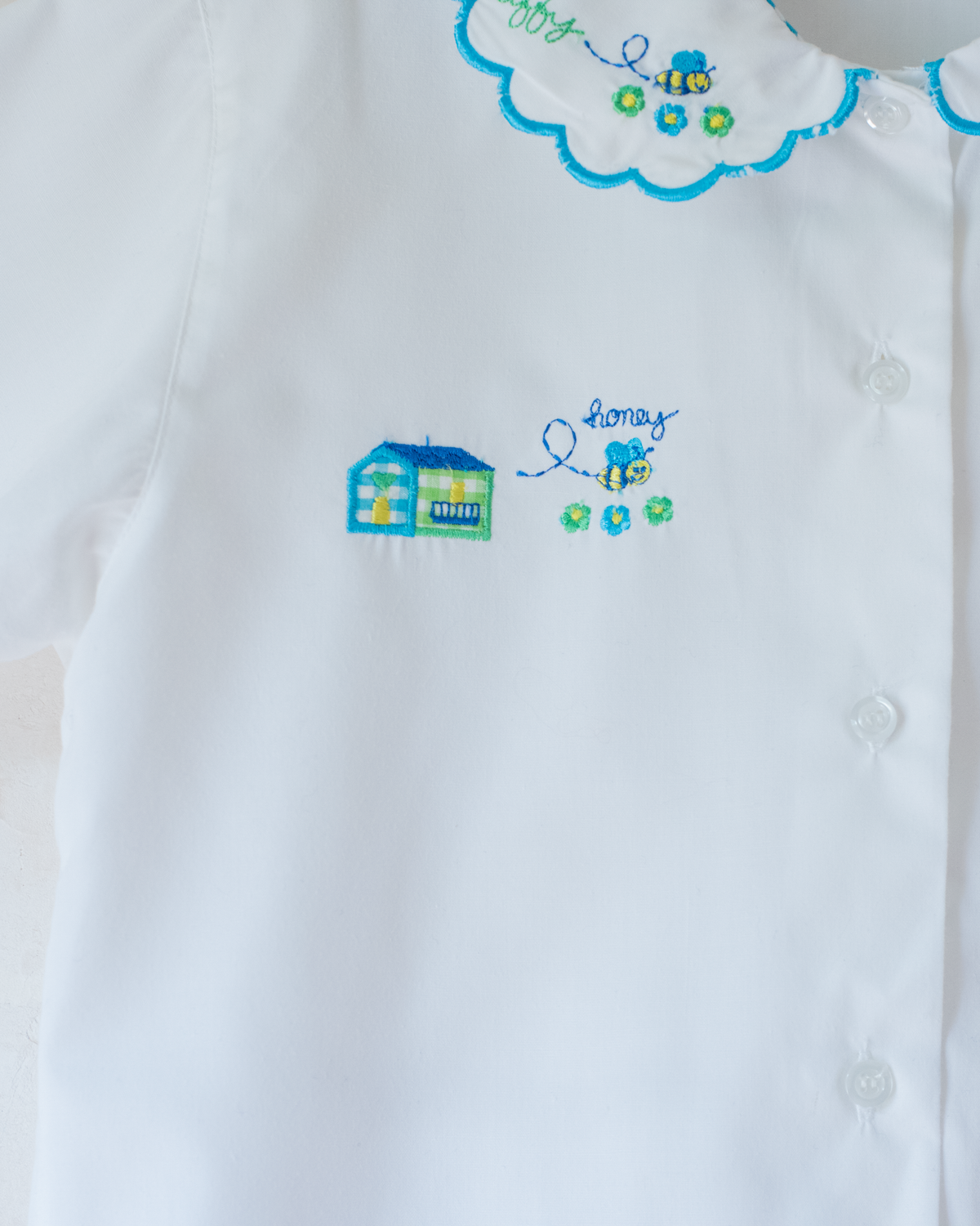 White shirt with summer embroidery | 6-7 years