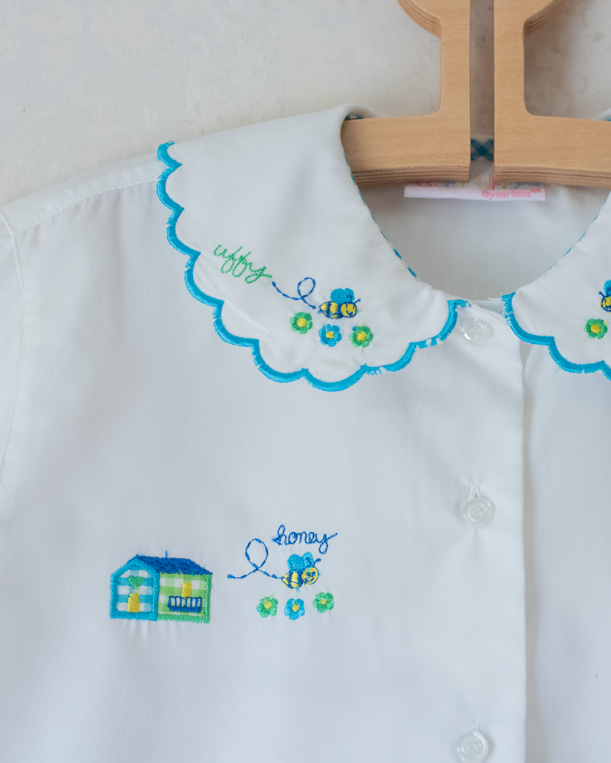 White shirt with summer embroidery | 6-7 years