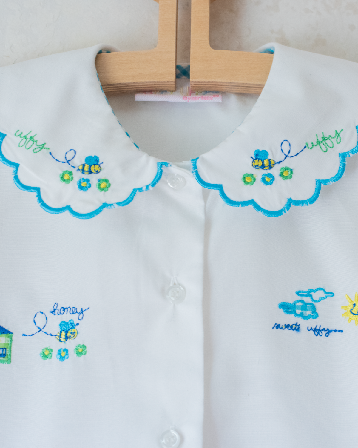White shirt with summer embroidery | 6-7 years