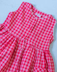 שמלת פיקניק משבצות אדומות | 3-4 שנים