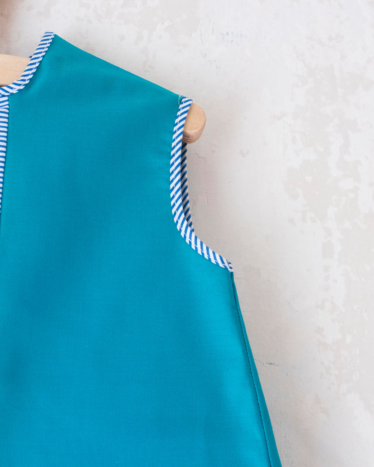 Green dress with mouse | Deadstock from the Sixties | 9-12 months