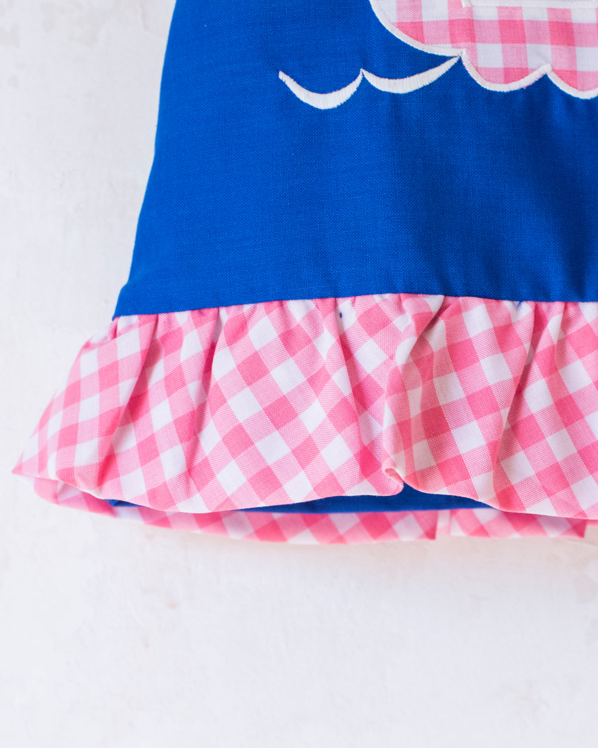 Blue dress with a ship | Deadstock from the Sixties | 9-12 months 