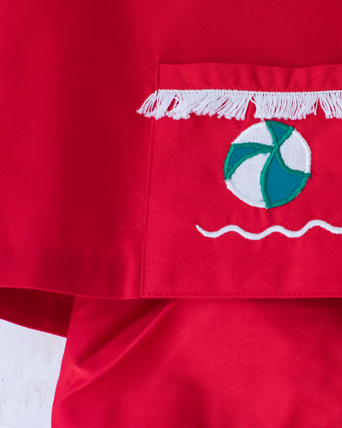 Red set with beach balls | Deadstock from the Sixties | 2-3 years