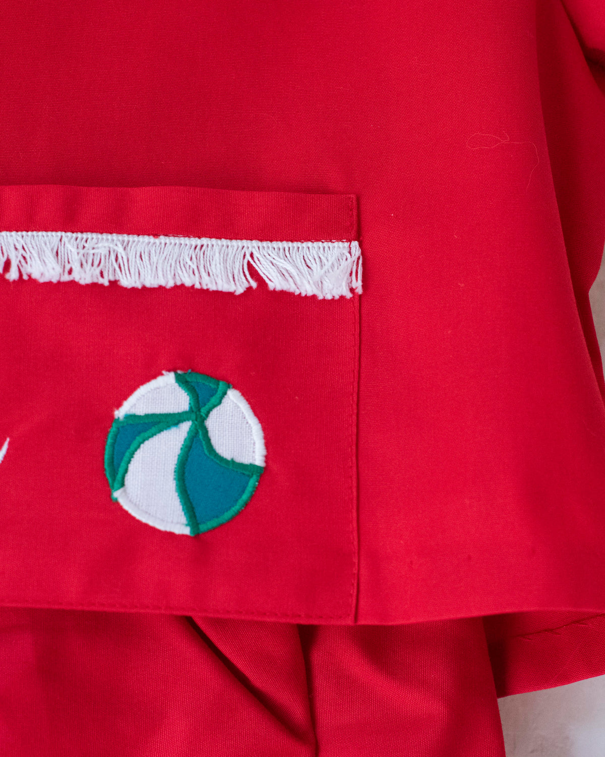 Red set with beach balls | Deadstock from the Sixties | 2-3 years
