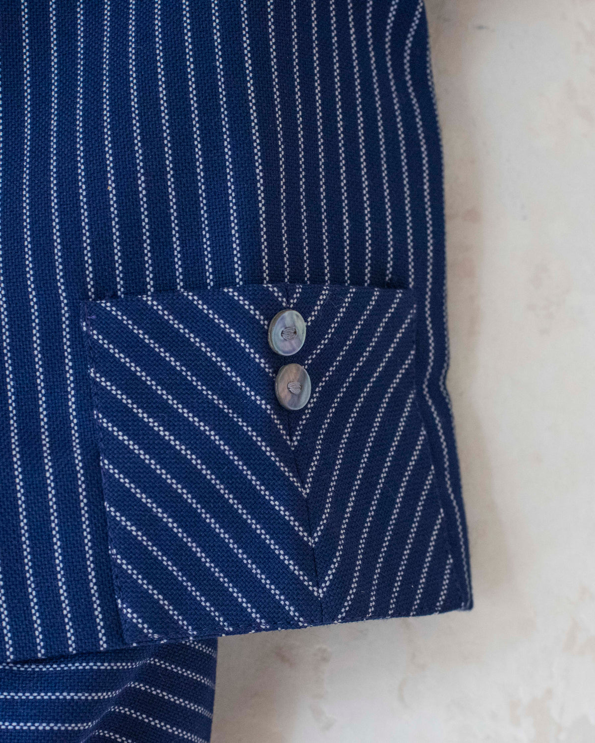 Blue striped set | Dead stock from the sixties | 18-24 months