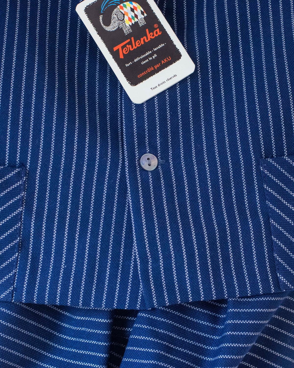 Blue striped set | Dead stock from the sixties | 18-24 months