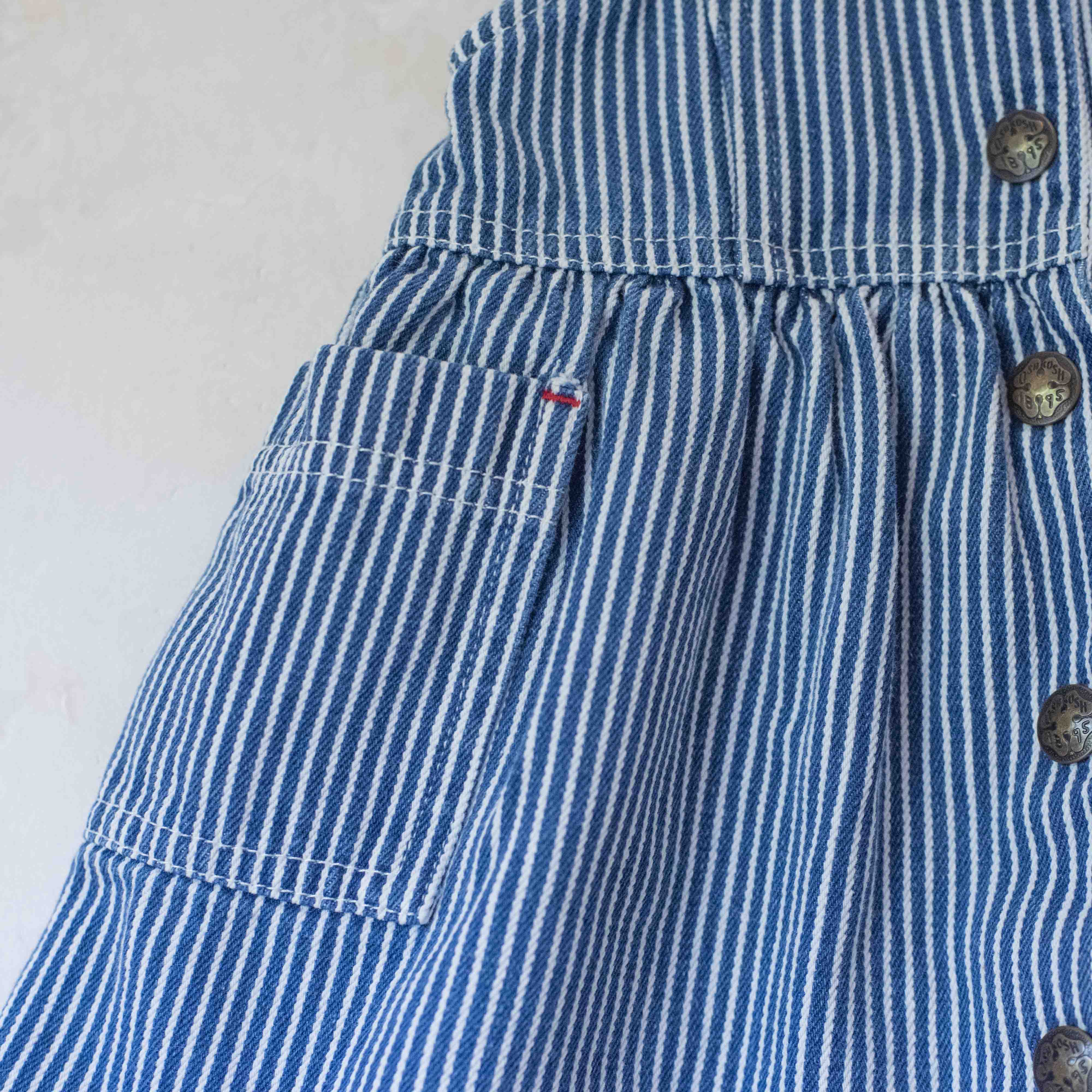 שמלת ג׳ינס עם פסים מבית אושקוש | 12-18 חודשים