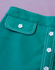 חצאית סיקסטיז ירוקה | 8-9 שנים