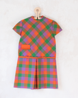 שמלת משבצות צבעוניות מהסבנטיז | 8-9 שנים