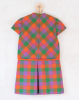שמלת משבצות צבעוניות מהסבנטיז | 8-9 שנים