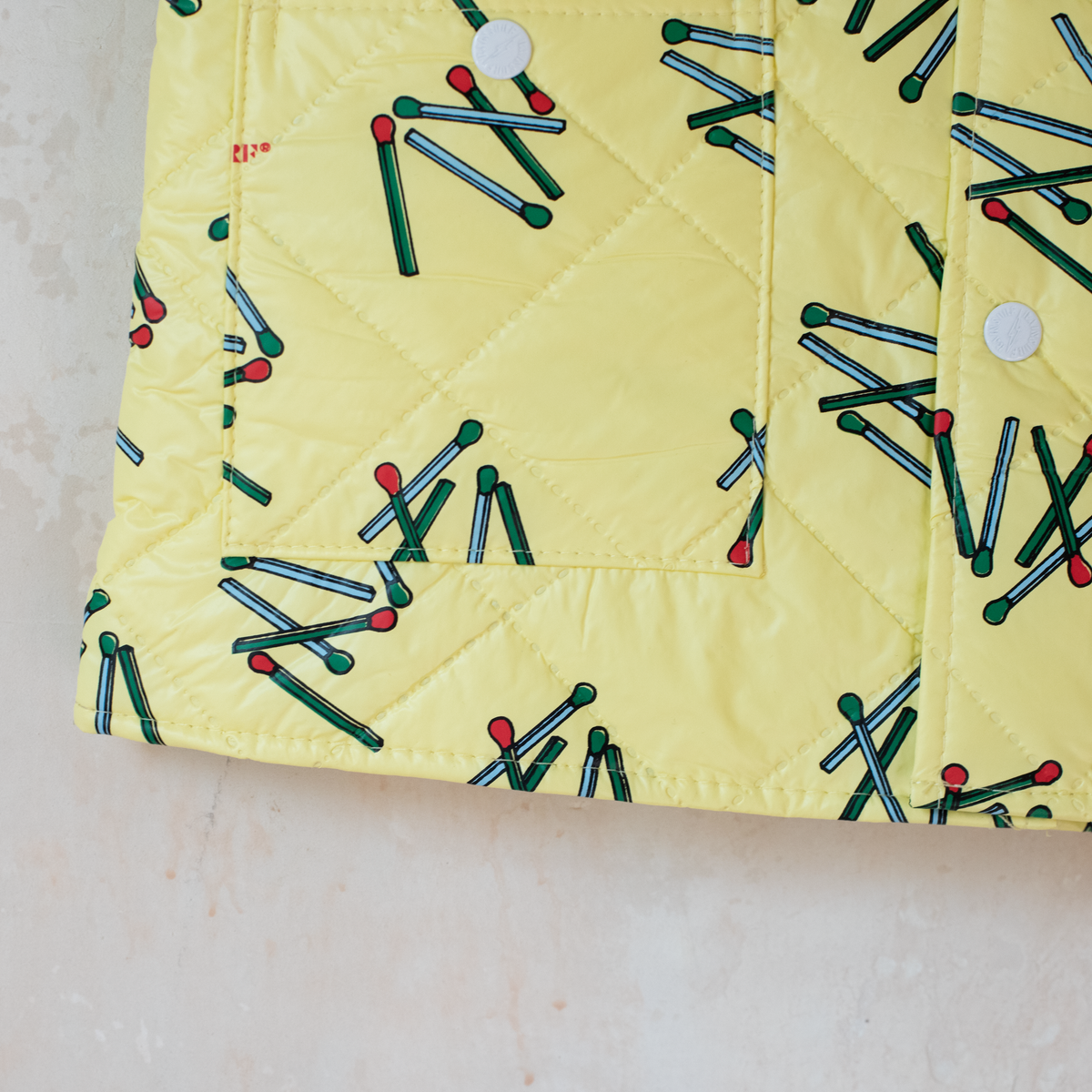 Yellow raincoat with matches | 5-6 years 