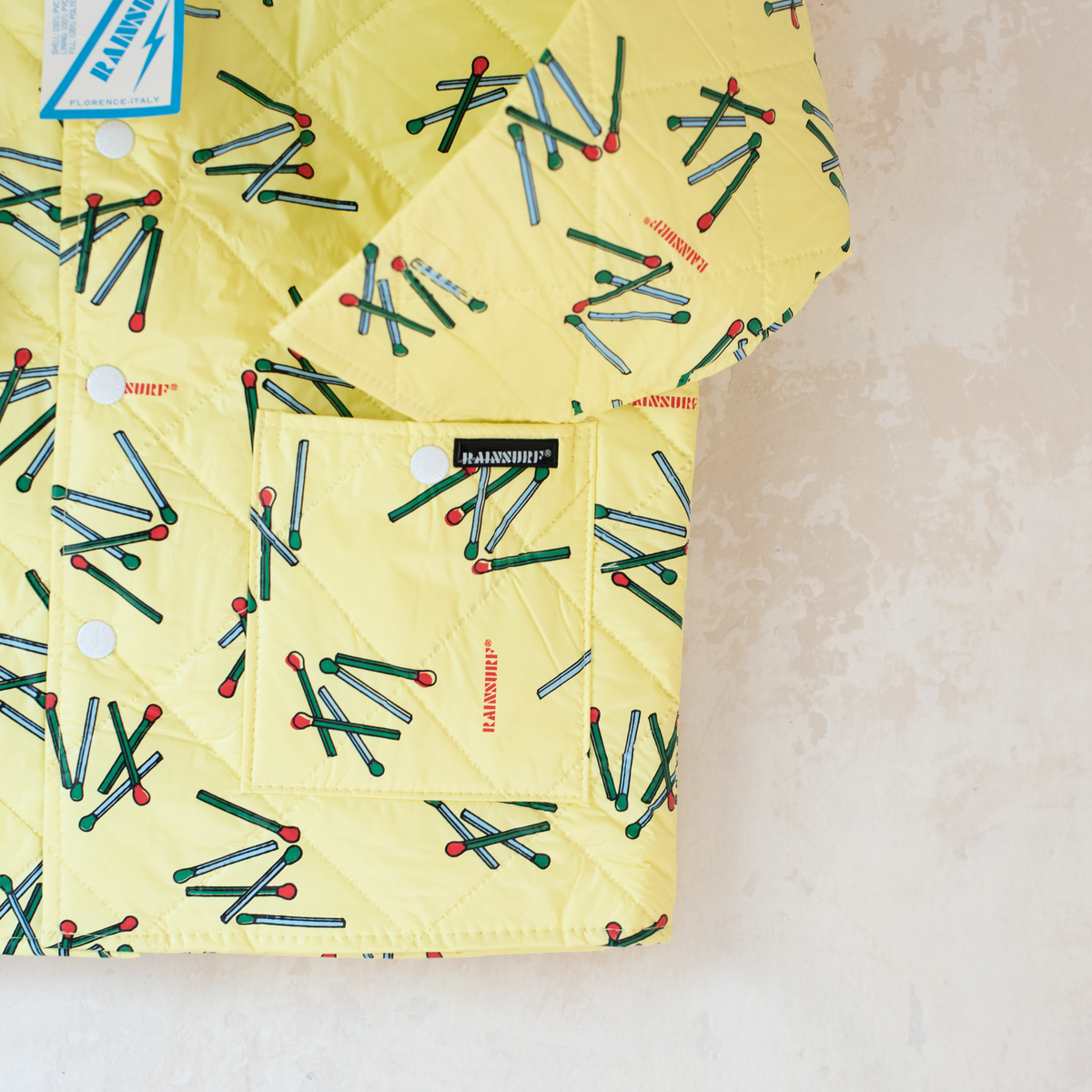 Yellow raincoat with matches | 5-6 years 