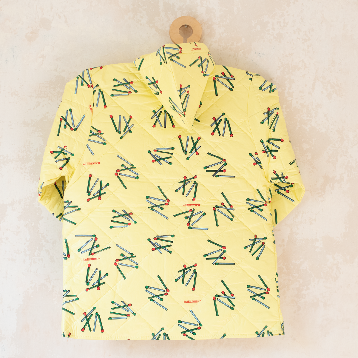 Yellow raincoat with matches | 5-6 years 