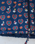 מעיל כחול עם לבבות ואווזים | 12-18 חודשים