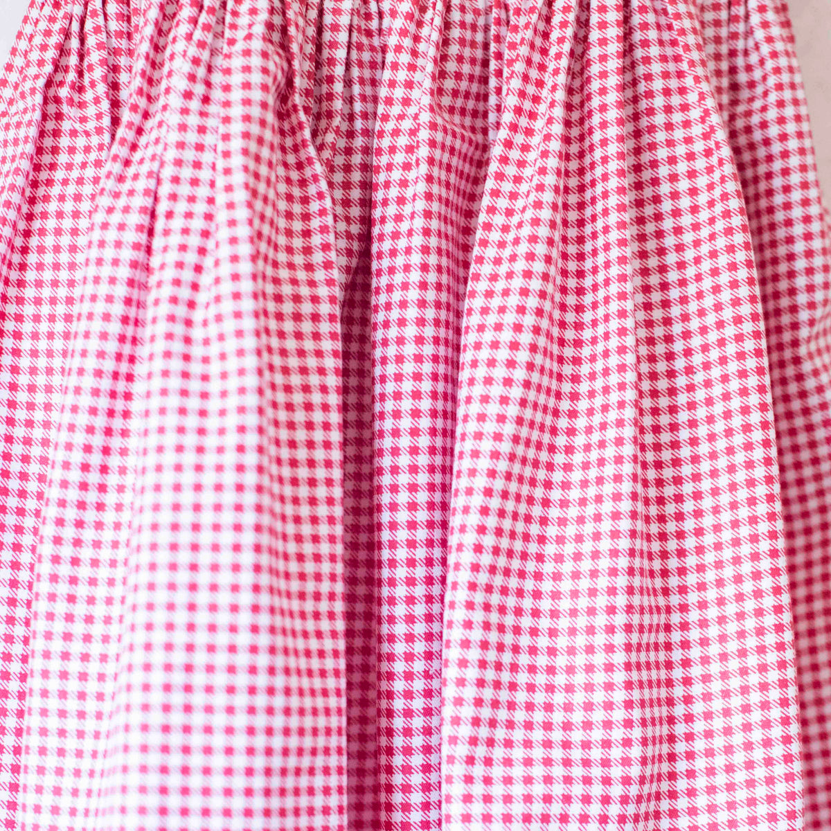 Checkered dress with floral embroidery | 4-5 years