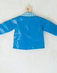 מעיל גשם כחול עם כובע - oda-paam.com