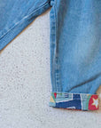 מכנסי ג׳ינס מהאייטיז עם סיומות צבעוניות | 18-24 חודשים