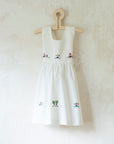 שמלה לבנה מרהיבה עם רקמות - oda-paam.com