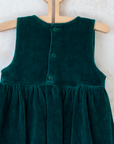שמלת קטיפה ירוקה עם המלך בבר | 18-24 חודשים