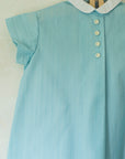 שמלה בצבע תכלת עם צווארון - oda-paam.com