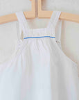 שמלה לבנה עם כיס גדול במרכז | 9-12 חודשים