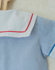 חולצת מלחים עם צווארון אדום - oda-paam.com