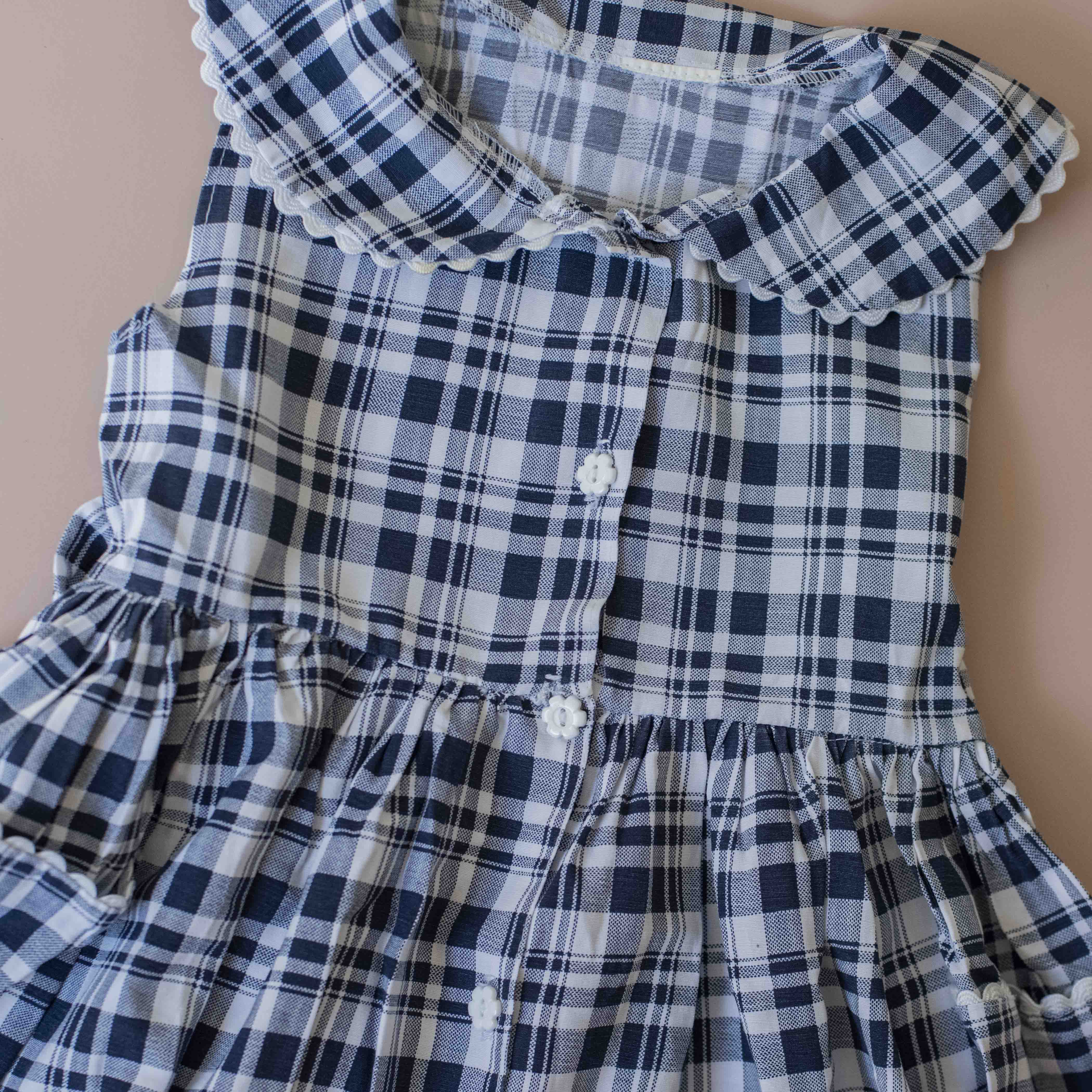 שמלת משבצות אולדסקול | 4-5 שנים
