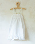 שמלה לבנה עם פסי תחרה - oda-paam.com