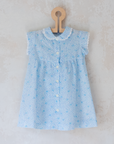 שמלה פרחונית בגווני כחול | 12-18 חודשים