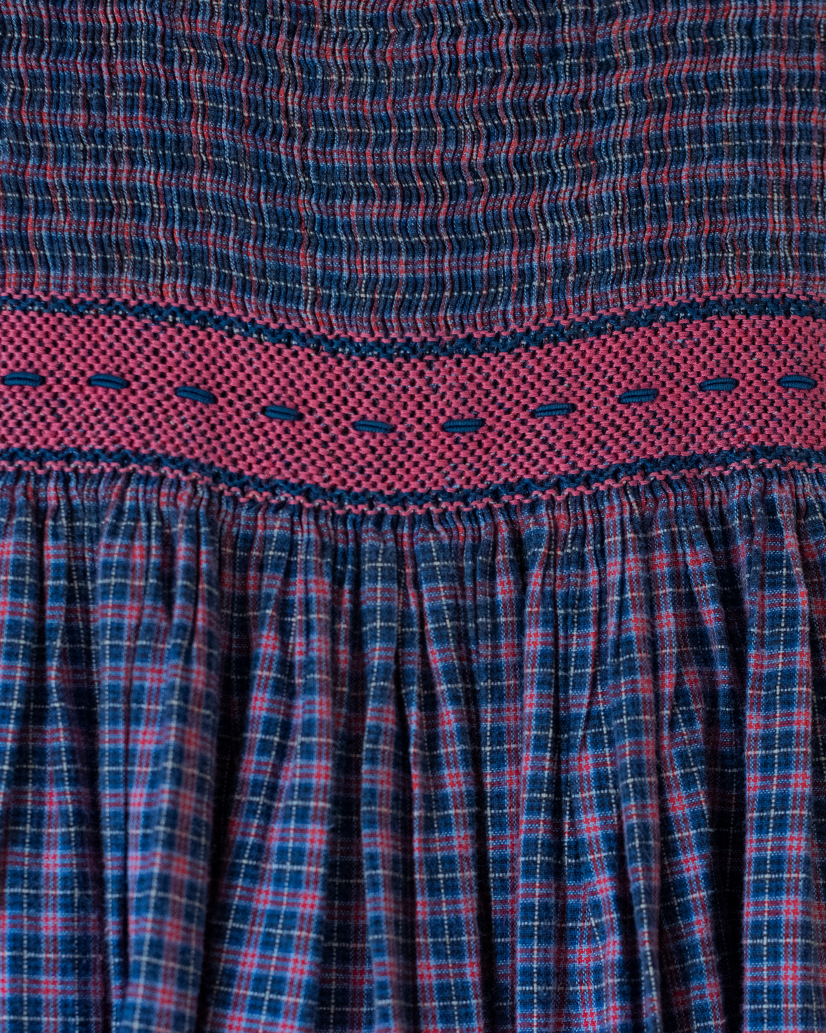 Plaid dress with embroidery | 7-8 years