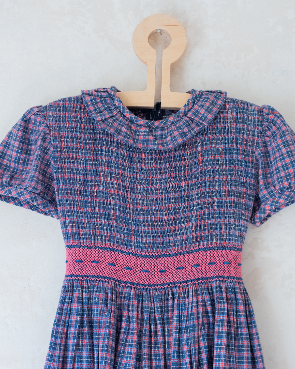 Plaid dress with embroidery | 7-8 years