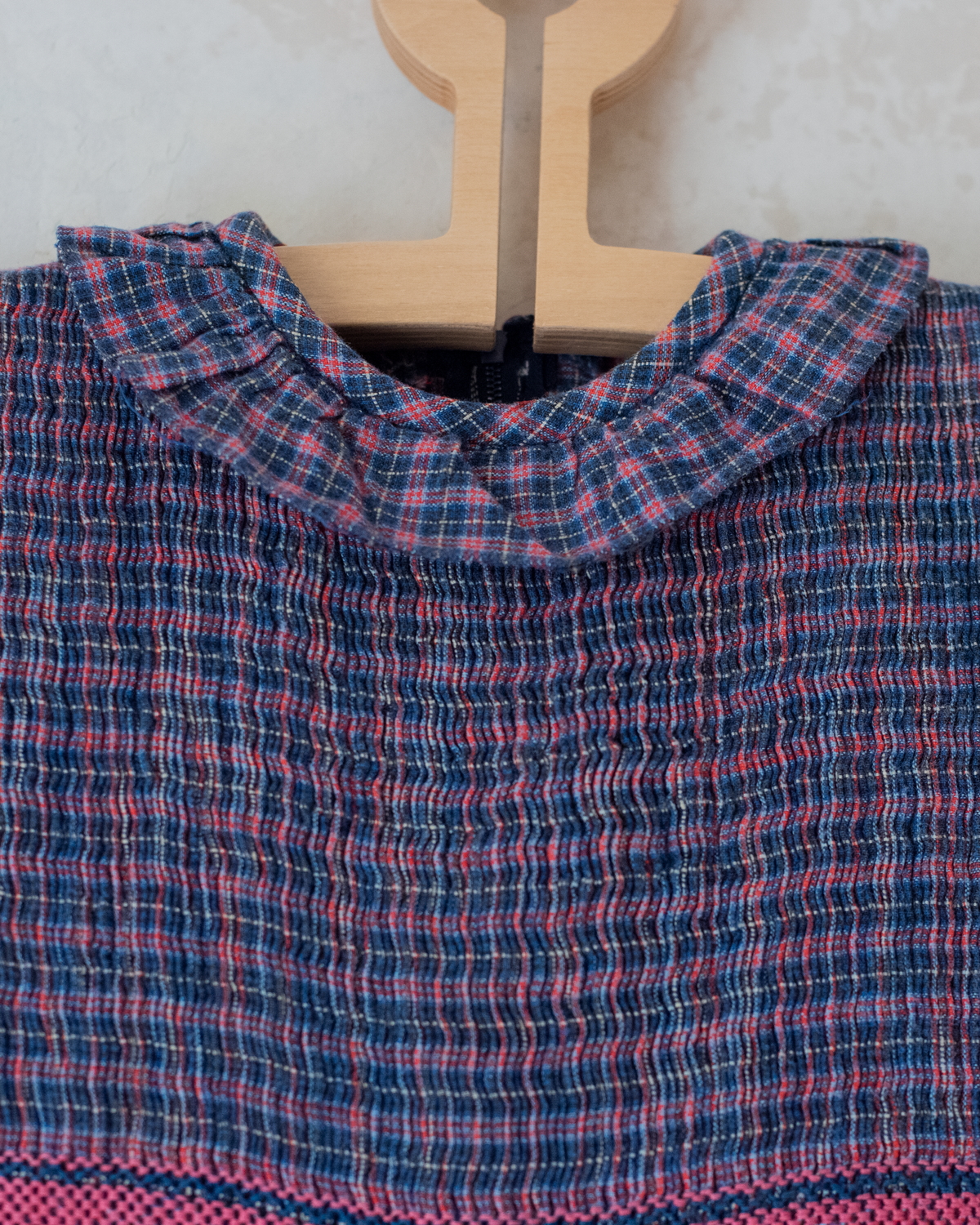 Plaid dress with embroidery | 7-8 years