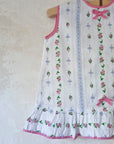 שמלת כותנה עם ורדים ופפיונים - oda-paam.com