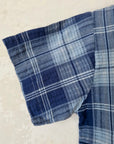 חולצת ג׳ינס מכופתרת משבצות - oda-paam.com