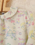 חולצת כותנה עם הדפס נוסטלגי מתוק - oda-paam.com