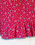 שמלה אדומה עם צווארון - oda-paam.com