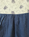 טוניקה עם נקודות ופרחים בכחול - oda-paam.com